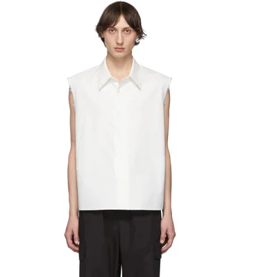 men's Original wear Brit Men's minimalist white shirt casual loose-fitting sleeveless shirt trend
men's Original wear Brit Men's minimalist white shirt casual loose-fitting sleeveless shirt trend