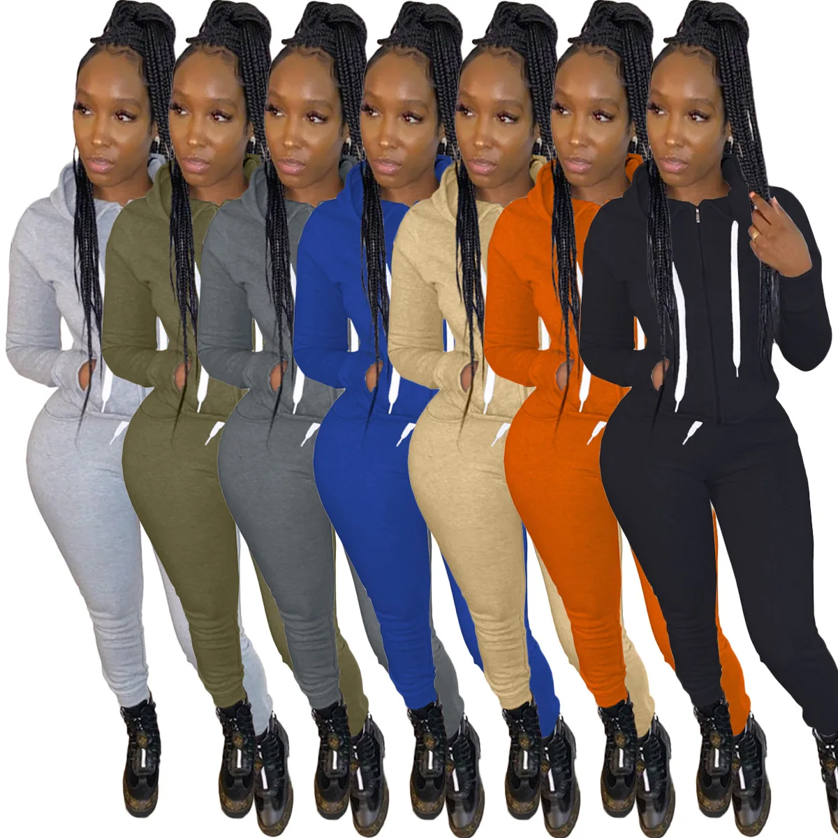 65TK6119 Autumn Winter Women Casual Fashion Solid Zipper1with Hood Sports Two Piece Set Hot
65TK6119 Autumn Winter Women Casual Fashion Solid Zipper1with Hood Sports Two Piece Set Hot