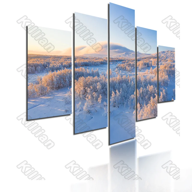Modern Landscape Style Canvas Painting Bed Home Decoration Prints 5 Pieces Snowfield Grass Decoration Living Room Wall Murals 
Modern Landscape Style Canvas Painting Bed Home Decoration Prints 5 Pieces Snowfield Grass Decoration Living Room Wall Murals