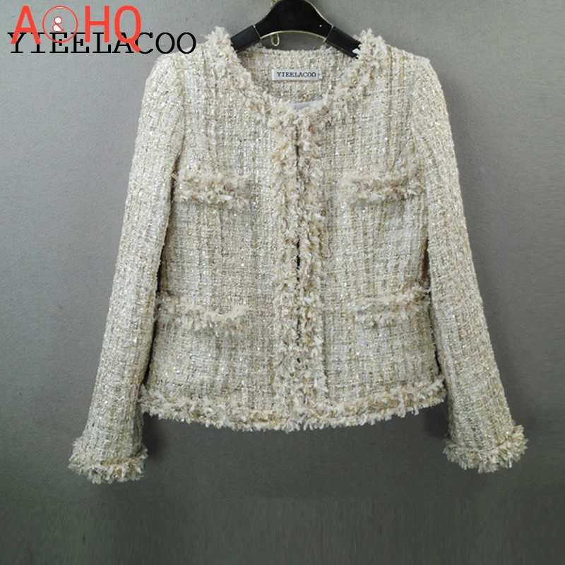 Apricot coat Tweed Jacket high quality Custom Autumn / Winter Women jacket Coat long-sleeved Ladies Woolen Jackets
Apricot coat Tweed Jacket high quality Custom Autumn / Winter Women jacket Coat long-sleeved Ladies Woolen Jackets