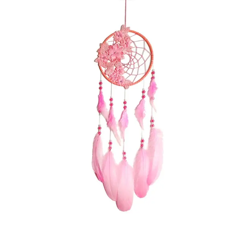 Handmade Dream Catcher Net With Feathers Flower Wind Chime Wall Hanging Ornament Dreamcatcher Bell Home Car Decoration Craft
Handmade Dream Catcher Net With Feathers Flower Wind Chime Wall Hanging Ornament Dreamcatcher Bell Home Car Decoration Craft
