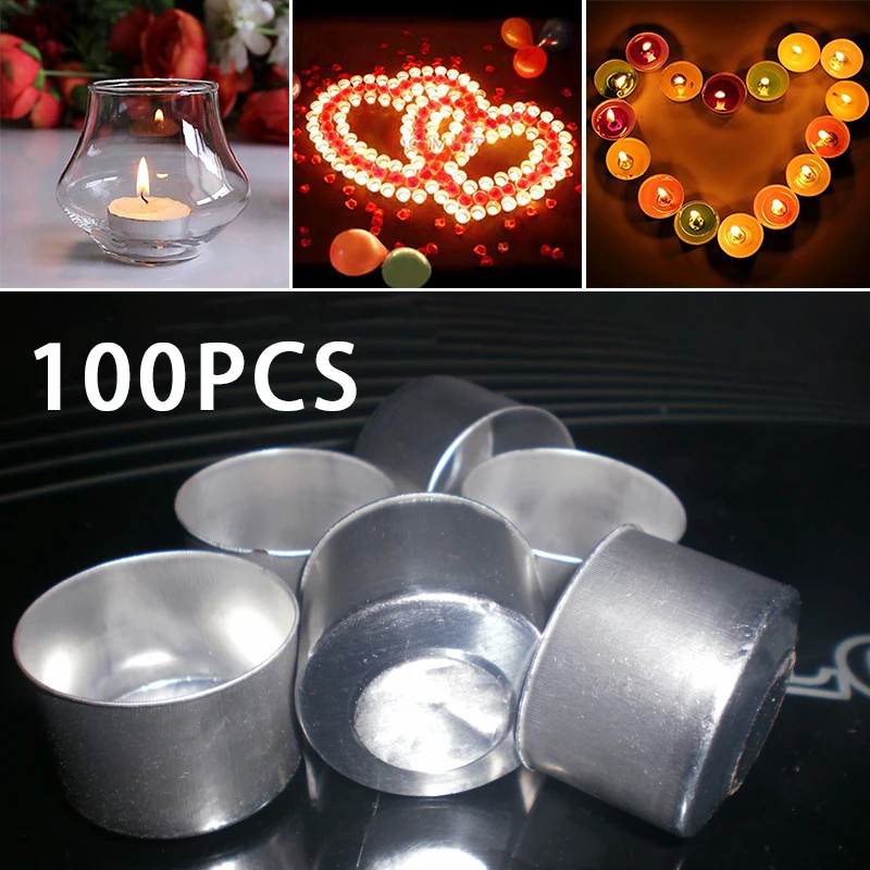 100pcs Cone Aluminum Shell Fragrance Candle Container Tealight Holder DIY Candle Containers Boxes 4/8hours Burning
100pcs Cone Aluminum Shell Fragrance Candle Container Tealight Holder DIY Candle Containers Boxes 4/8hours Burning