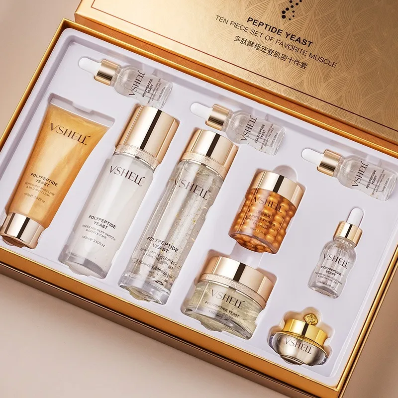 Peptide Yeast Pampering Muscle Density Ten-piece Set Moisturizing and Not Tight Firm Elastic Fades Fine Lines Skin Rejuvenation
Peptide Yeast Pampering Muscle Density Ten-piece Set Moisturizing and Not Tight Firm Elastic Fades Fine Lines Skin Rejuvenation