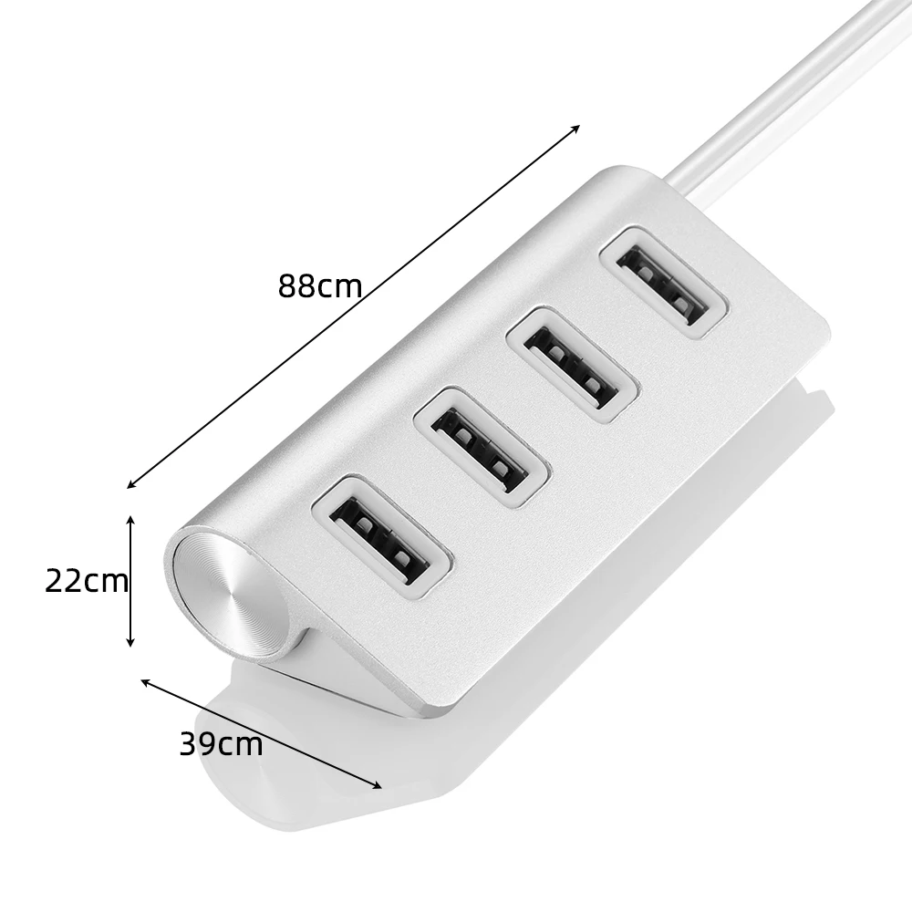 Мульти usb-хаб Usb 2 0 4 Порты и разъёмы сплиттер адаптер Мощность Интерфейс Алюминий