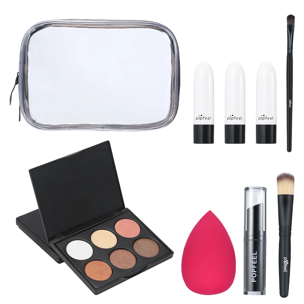 20pcs/set Shadows Makeup Kit Full Cosmetics Combination Eyeshadow Palette Concealer Lip Cream Make Up Tool Suit With Makeup Bag
20pcs/set Shadows Makeup Kit Full Cosmetics Combination Eyeshadow Palette Concealer Lip Cream Make Up Tool Suit With Makeup Bag