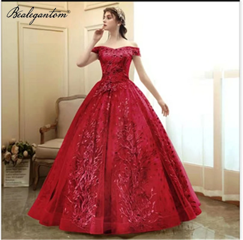 Bealegantom Sexy Red Lace Quinceanera Dresses Ball Gown Appliques Sweet 16 Prom Party Gown Debutante Vestidos De 15 Anos QD1378
Bealegantom Sexy Red Lace Quinceanera Dresses Ball Gown Appliques Sweet 16 Prom Party Gown Debutante Vestidos De 15 Anos QD1378