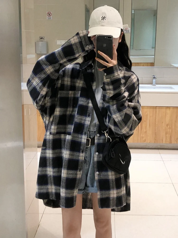 Plaid Shirt Coat Women's Wear Spring and Autumn 2021 New Trendy Port Style Clothes Are Loose and Fashionable
Plaid Shirt Coat Women's Wear Spring and Autumn 2021 New Trendy Port Style Clothes Are Loose and Fashionable