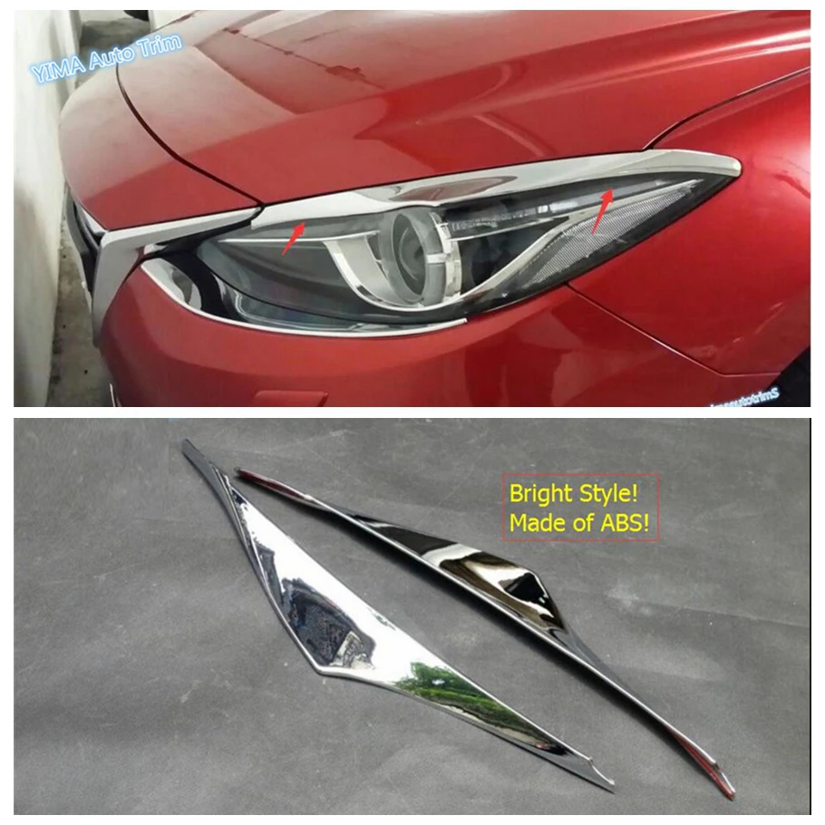 Lapetus Bright Style Car Styling Front Head Lights Lamps Eyelid Cover Trim ABS For Mazda 3 AXELA Hatchback Sedan 2014 2015 2016
Lapetus Bright Style Car Styling Front Head Lights Lamps Eyelid Cover Trim ABS For Mazda 3 AXELA Hatchback Sedan 2014 2015 2016