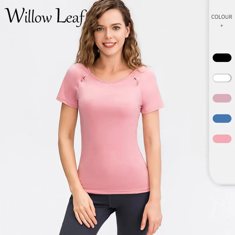 Willow Leaf 2021Women Summer T Shirts Slim Fit For Sports Fitness Yoga Short Sleeve Outdoor Running Sportswear Workout Clothes
Willow Leaf 2021Women Summer T Shirts Slim Fit For Sports Fitness Yoga Short Sleeve Outdoor Running Sportswear Workout Clothes