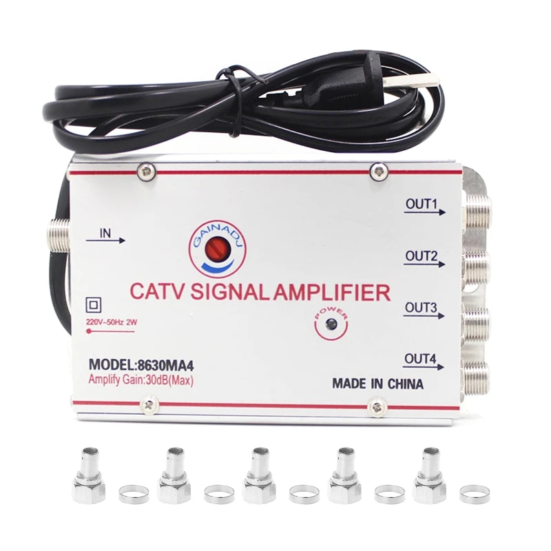 3Way 20DB Signal Booster Splitter Home Office Antenna Signal Amplifier for Digtal TV Box Easy to Install
3Way 20DB Signal Booster Splitter Home Office Antenna Signal Amplifier for Digtal TV Box Easy to Install