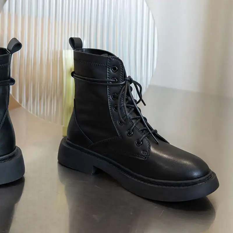 Lenkisen genuine leather handmade high quality round toe med heel winter shoes keep warm young lady daily wear ankle boots L2f8
Lenkisen genuine leather handmade high quality round toe med heel winter shoes keep warm young lady daily wear ankle boots L2f8