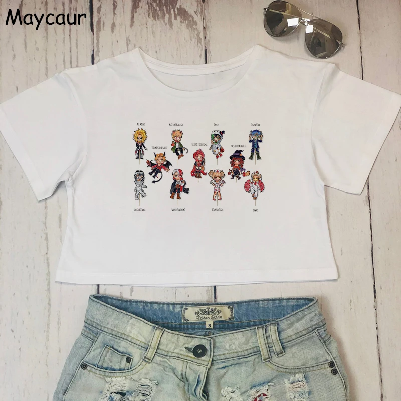 My Hero Academia Cute Anime Crop TShirt Women Casual Harajuku Tees Female T-Shirt Summer 2021 New Japan Cartoon Clothes T Shirt
My Hero Academia Cute Anime Crop TShirt Women Casual Harajuku Tees Female T-Shirt Summer 2021 New Japan Cartoon Clothes T Shirt