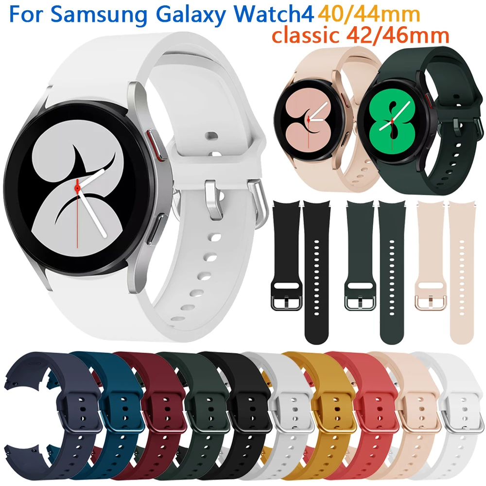 Hot Soft Silicone Band For Samsung Galaxy Watch4 42 46mm Watch 4 Classic 40 44mm Smartwatch Strap Replacement Wristband Bracelet
Hot Soft Silicone Band For Samsung Galaxy Watch4 42 46mm Watch 4 Classic 40 44mm Smartwatch Strap Replacement Wristband Bracelet