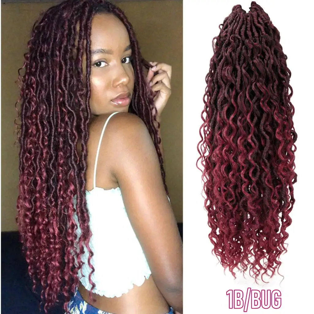 Synthetic Crochet Braids Hair Passion Twist River Goddess Braiding Hair Extension Ombre Brown Faux Locs With Curly Hair
Synthetic Crochet Braids Hair Passion Twist River Goddess Braiding Hair Extension Ombre Brown Faux Locs With Curly Hair