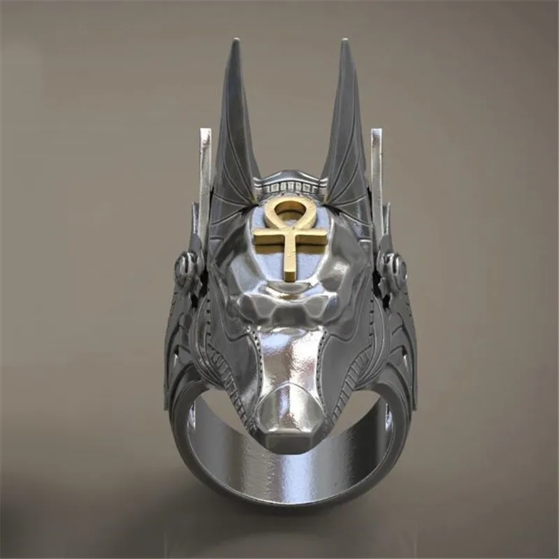 Trend Retro Anubis God Ancient Egyptian Jackal Head Men's Ring Holiday Party Jewelry Hip Hop Rock Accessories Gift Wholesale
Trend Retro Anubis God Ancient Egyptian Jackal Head Men's Ring Holiday Party Jewelry Hip Hop Rock Accessories Gift Wholesale