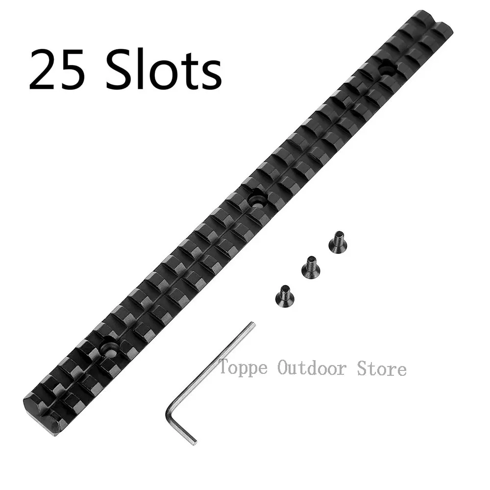 25 Slots 257mm Long 20mm Rail Picatinny Weaver For Rifle Scope and Flashlight Mount With Screw Hunting Tools New Arrival
25 Slots 257mm Long 20mm Rail Picatinny Weaver For Rifle Scope and Flashlight Mount With Screw Hunting Tools New Arrival