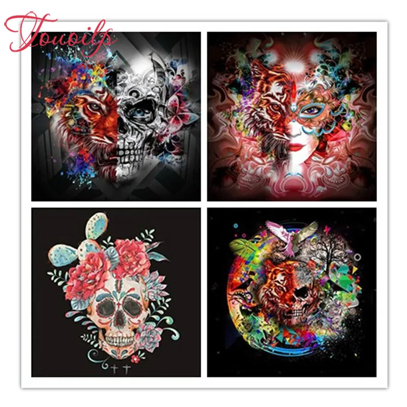 Алмазная живопись с черепом TOUOILP, картина 5D «сделай сам» на Хэллоуин, вышивка крестиком, полная мозаика, квадратная и круглая вышивка, домашн...
Алмазная живопись с черепом TOUOILP, картина 5D «сделай сам» на Хэллоуин, вышивка крестиком, полная мозаика, квадратная и круглая вышивка, домашн...