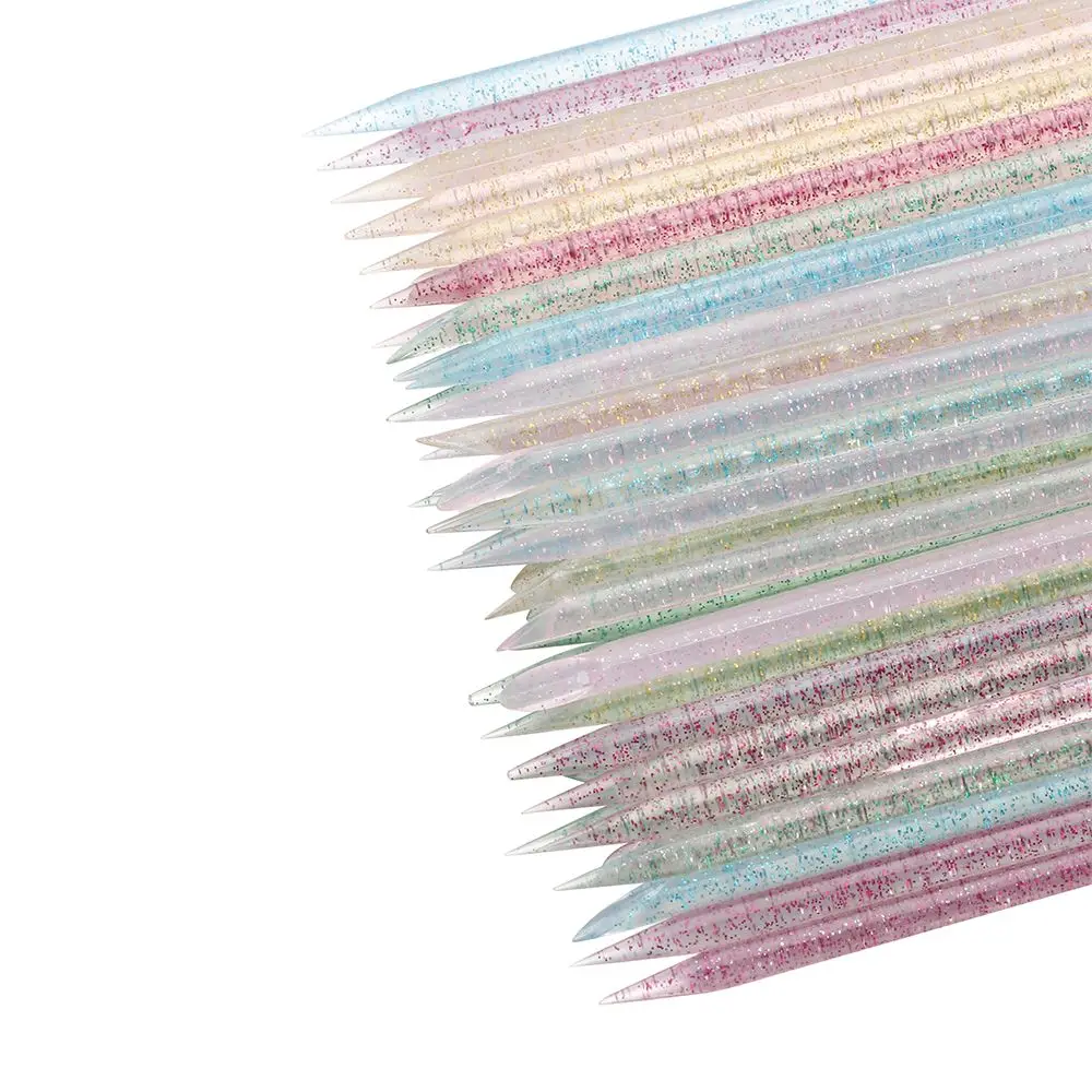 50pcs Nail Crystal Stick Double End Nail Art Cuticle Pusher Remover Pedicure Reusable Nails Care Manicures Tool Set
50pcs Nail Crystal Stick Double End Nail Art Cuticle Pusher Remover Pedicure Reusable Nails Care Manicures Tool Set