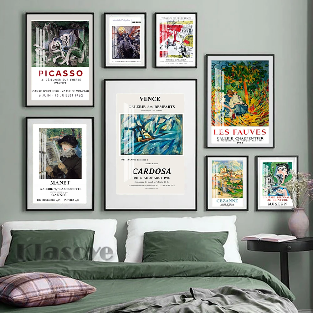 Picasso Cezanne Exhibition Museum Poster Retro Wall Art Canvas Painting Vintage Prints Art Home Room Decor Gallery Wall Picture
Picasso Cezanne Exhibition Museum Poster Retro Wall Art Canvas Painting Vintage Prints Art Home Room Decor Gallery Wall Picture