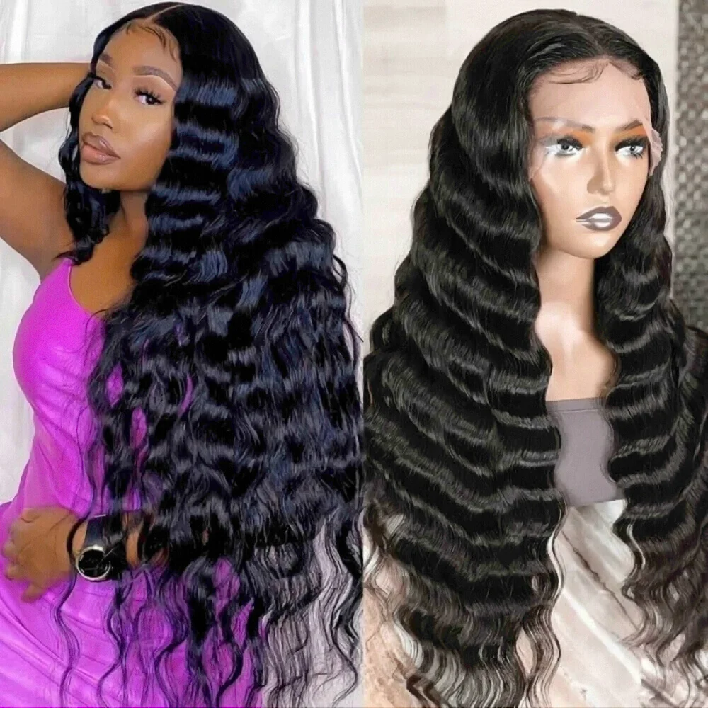 32 Inch Brazilian Loose Deep Wave Wig 13x4 Lace Front Human Hair Wigs Pre Plucked For Black Women Remy Curly Lace Frontal Wigs
32 Inch Brazilian Loose Deep Wave Wig 13x4 Lace Front Human Hair Wigs Pre Plucked For Black Women Remy Curly Lace Frontal Wigs