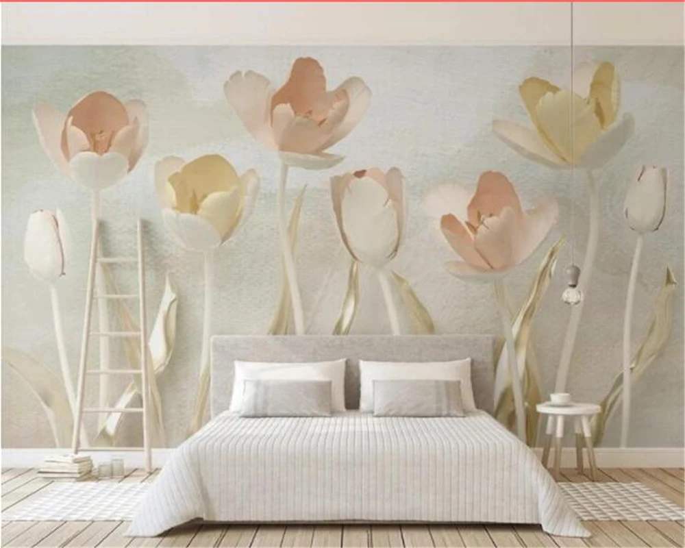 Custom home background wall 3d wallpaper tulip gold fashion flower TV background wall 3d wallpaper mural
Custom home background wall 3d wallpaper tulip gold fashion flower TV background wall 3d wallpaper mural