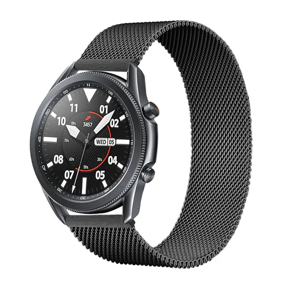 Ремешок магнитный для Samsung Galaxy watch 3 45 мм/Active 2/46 мм/42 мм Gear S3 Frontier 20 22 браслет Huawei
