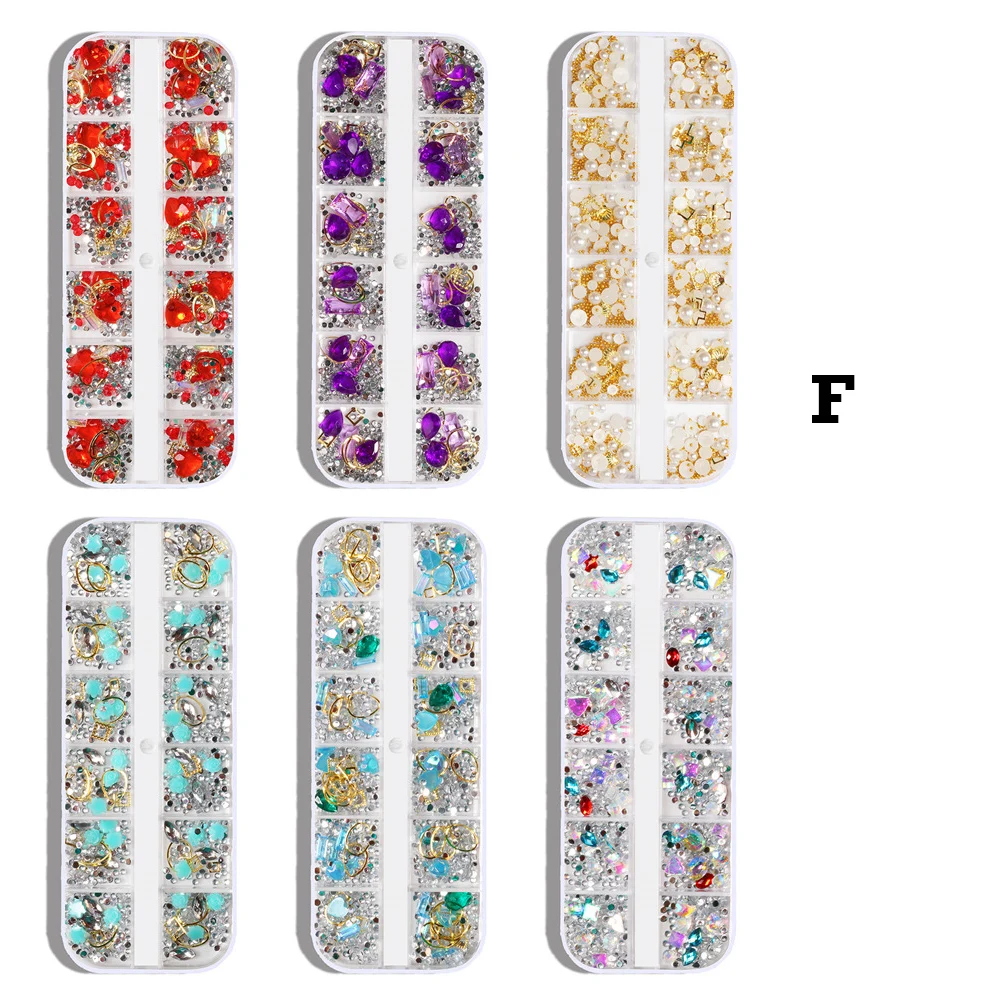 12 Grid/Set Nail Art Jewelry Rivet Pearl Rhinestone Glass Rhinestone Mixed Nail Art Sticker Rhinestone Fashion Nail Art Rhinesto
12 Grid/Set Nail Art Jewelry Rivet Pearl Rhinestone Glass Rhinestone Mixed Nail Art Sticker Rhinestone Fashion Nail Art Rhinesto