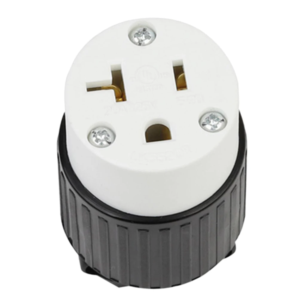 L5-20P 20-Amp 125 Vac 3 Pin Female Socket For Generator Cords NON-SLIP #
L5-20P 20-Amp 125 Vac 3 Pin Female Socket For Generator Cords NON-SLIP #
