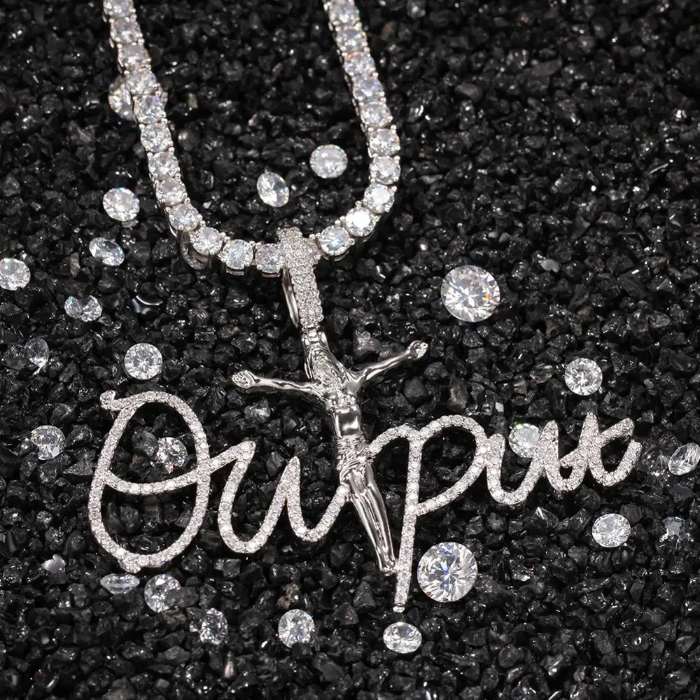 NEW Hip Hop Paved Cubic Zircon Bling Iced Out Jesus Cross Pendants Necklaces for Men Rapper Jewelry Gifts Silver Color
NEW Hip Hop Paved Cubic Zircon Bling Iced Out Jesus Cross Pendants Necklaces for Men Rapper Jewelry Gifts Silver Color