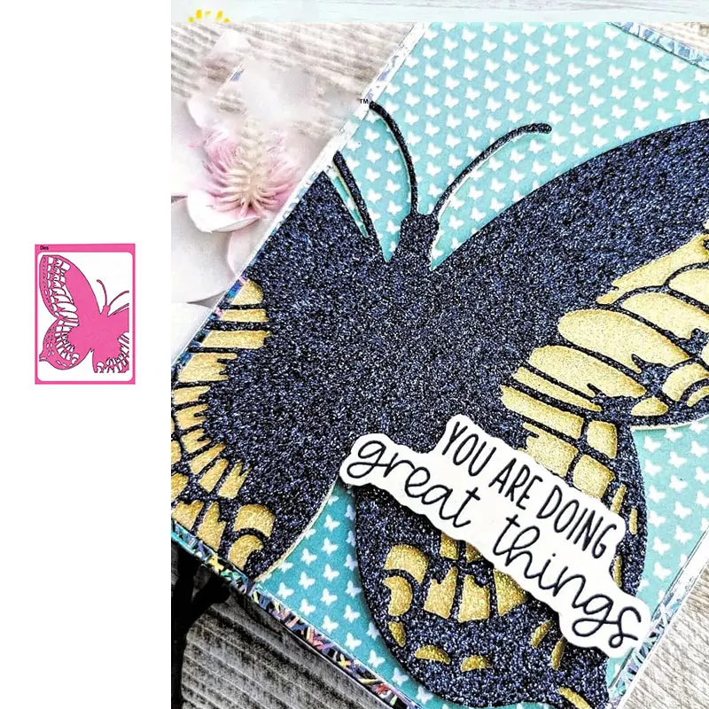 

Beautiful Bold Butterfly New Cutting Dies and Stamps Scrapbook Dariy Decoration Stencil Embossing Template Diy Greeting Card