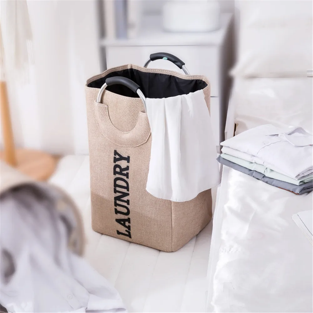 2022 New Foldable Linen Laundry Basket With Aluminum Ring Handle Portable Laundry Bucket Bathroom Clothes Storage Bucket
2022 New Foldable Linen Laundry Basket With Aluminum Ring Handle Portable Laundry Bucket Bathroom Clothes Storage Bucket