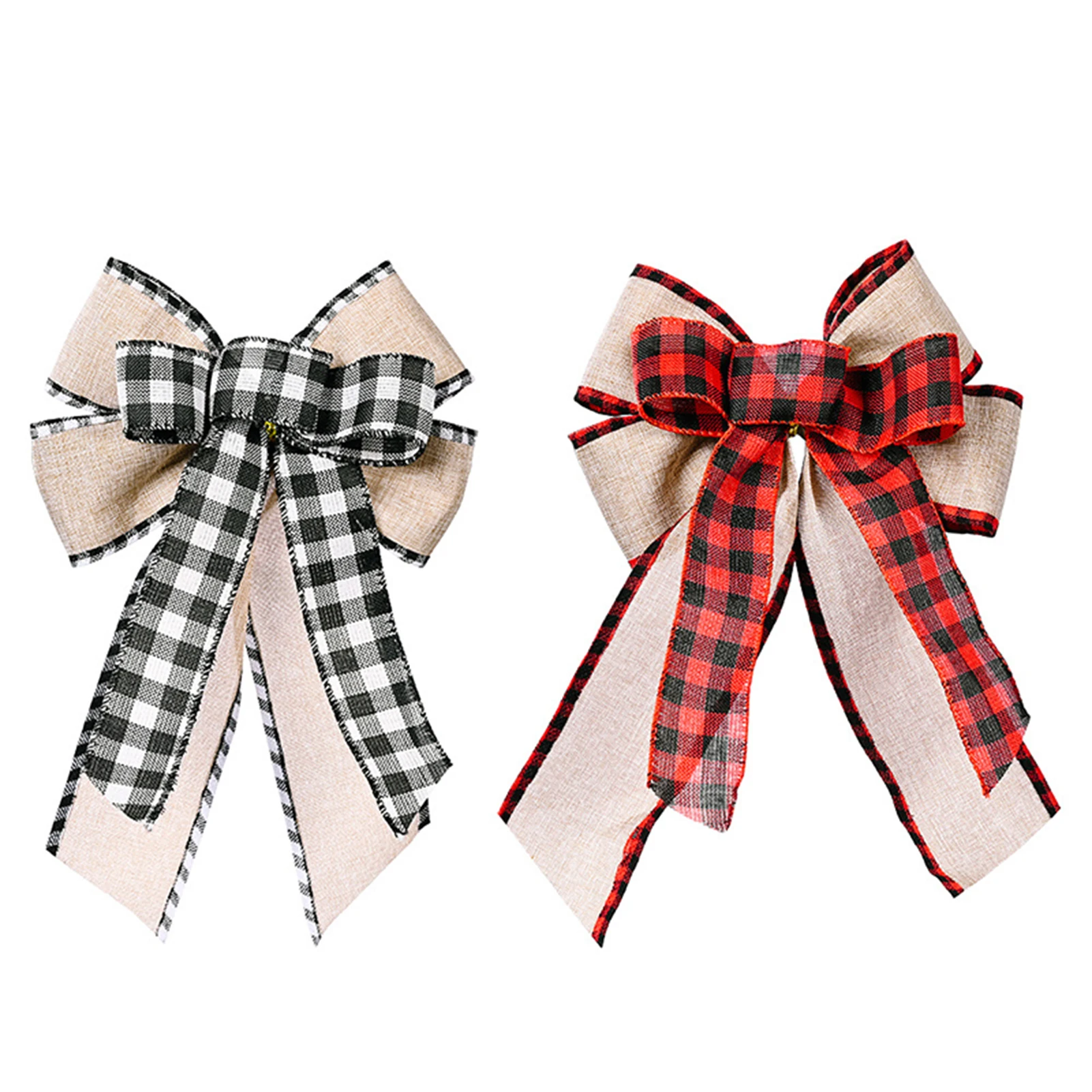 Christmas Decoration Plaid Design Bow Xmas Tree Decor Hanging Handmade Ribbon Party Ornament for New Year Christmas Decor LBS
Christmas Decoration Plaid Design Bow Xmas Tree Decor Hanging Handmade Ribbon Party Ornament for New Year Christmas Decor LBS