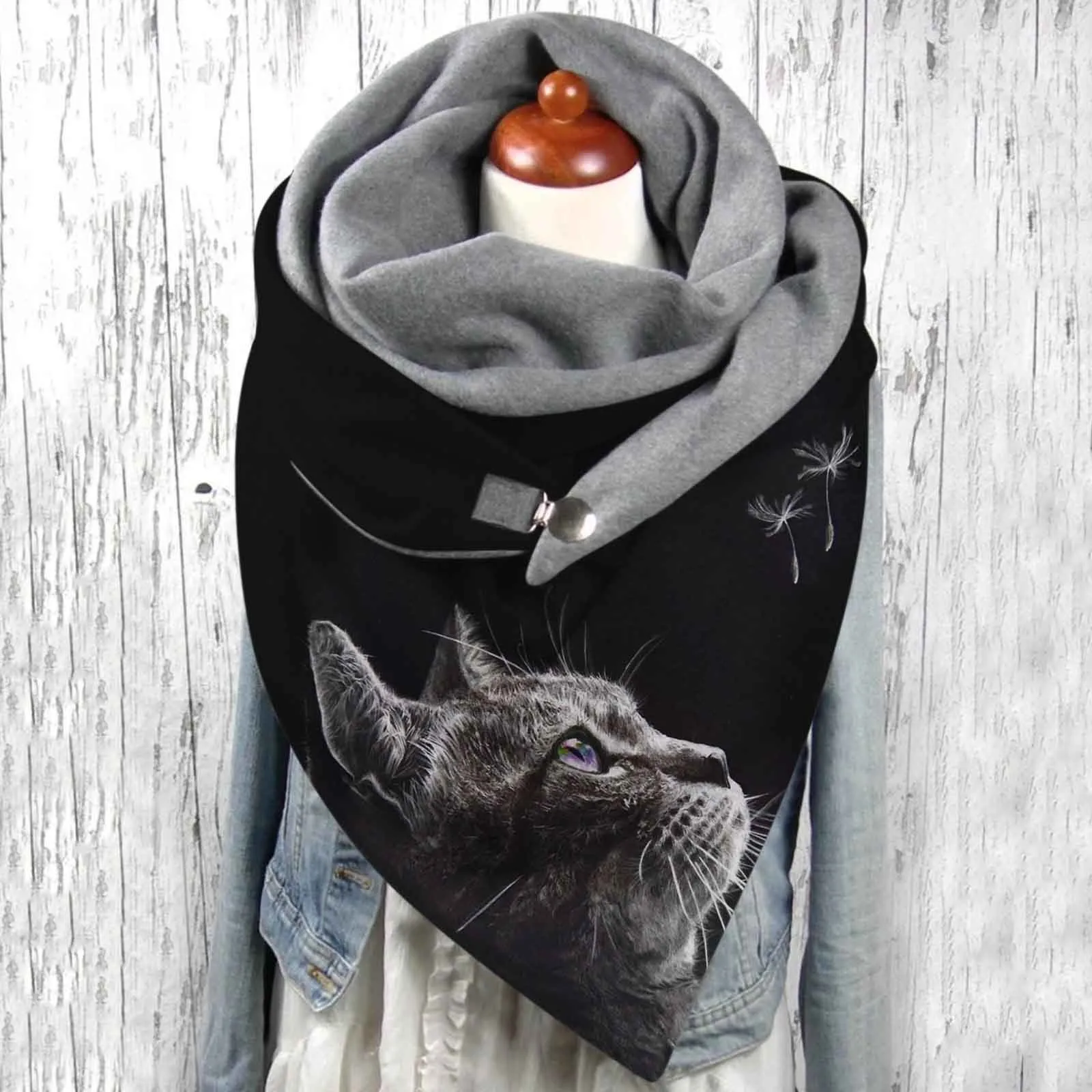 Warm Soft Wraps Buttons Double Layer 3d Cats Prints Buckle Scarves Multi-function Scarf Winter Warm Shawls Wraps Shawls Scarves
Warm Soft Wraps Buttons Double Layer 3d Cats Prints Buckle Scarves Multi-function Scarf Winter Warm Shawls Wraps Shawls Scarves