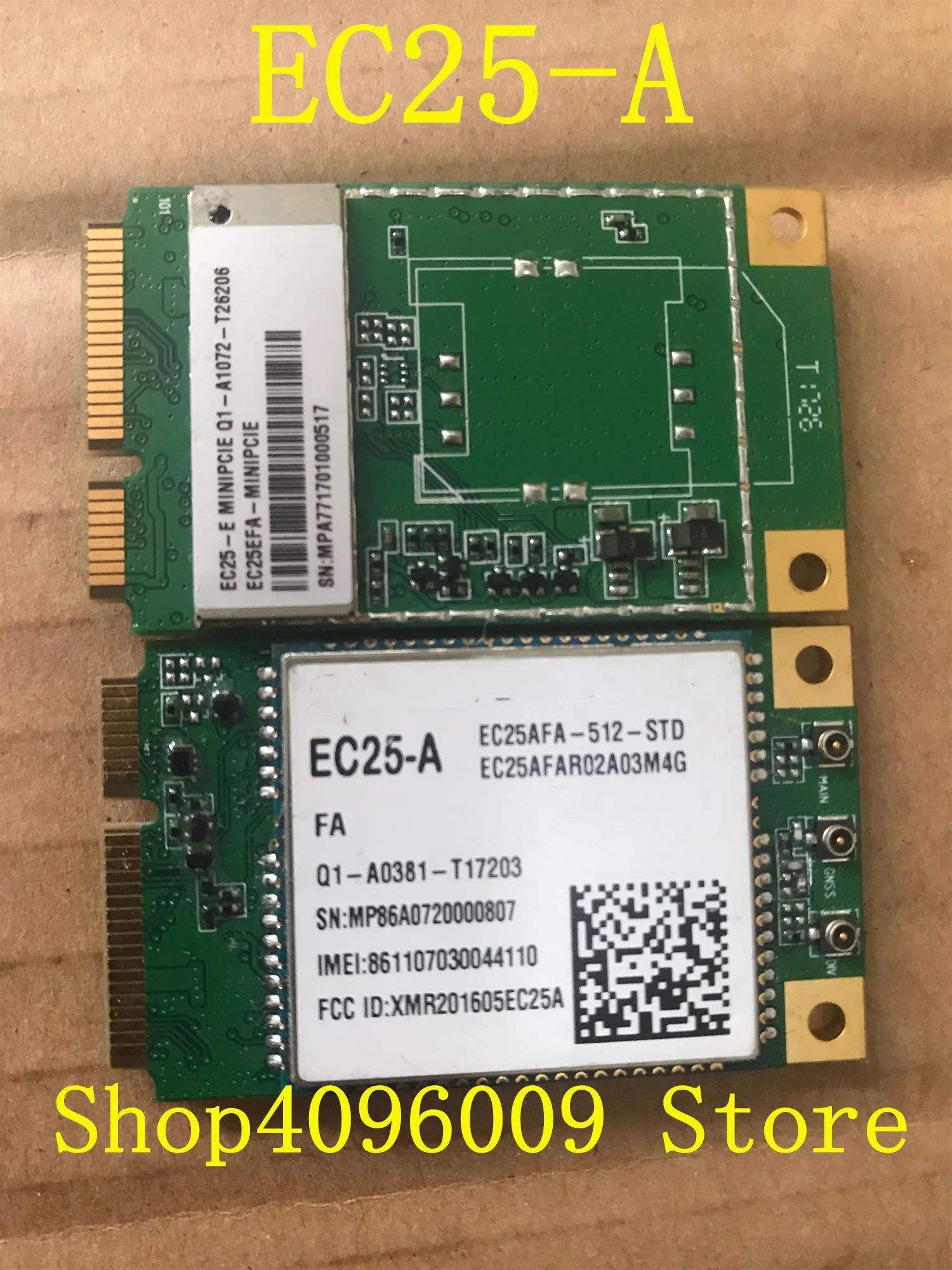1PCS EC25 EC25-A smt type CAT4 Module 4G FDD-LTE/TDD-LTD B2/B4/B12 WCDMA B2/B4/B5 for North America
1PCS EC25 EC25-A smt type CAT4 Module 4G FDD-LTE/TDD-LTD B2/B4/B12 WCDMA B2/B4/B5 for North America