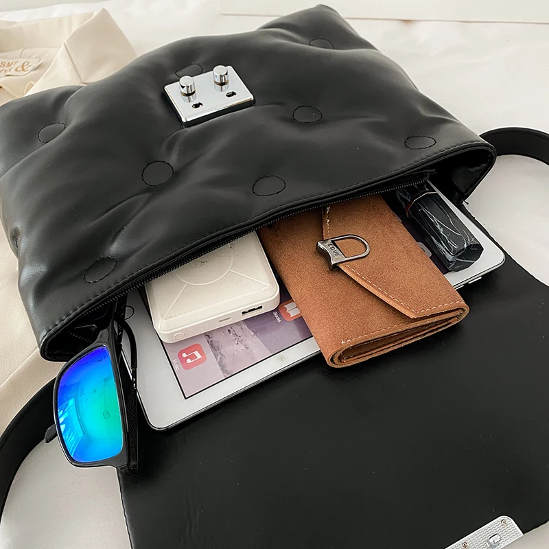 Women Space Pad Cotton Handbag Crossbody Bags for Women Leather Messenger Bags High Quality Feather Down Shoulder Bag Female Sac
Women Space Pad Cotton Handbag Crossbody Bags for Women Leather Messenger Bags High Quality Feather Down Shoulder Bag Female Sac