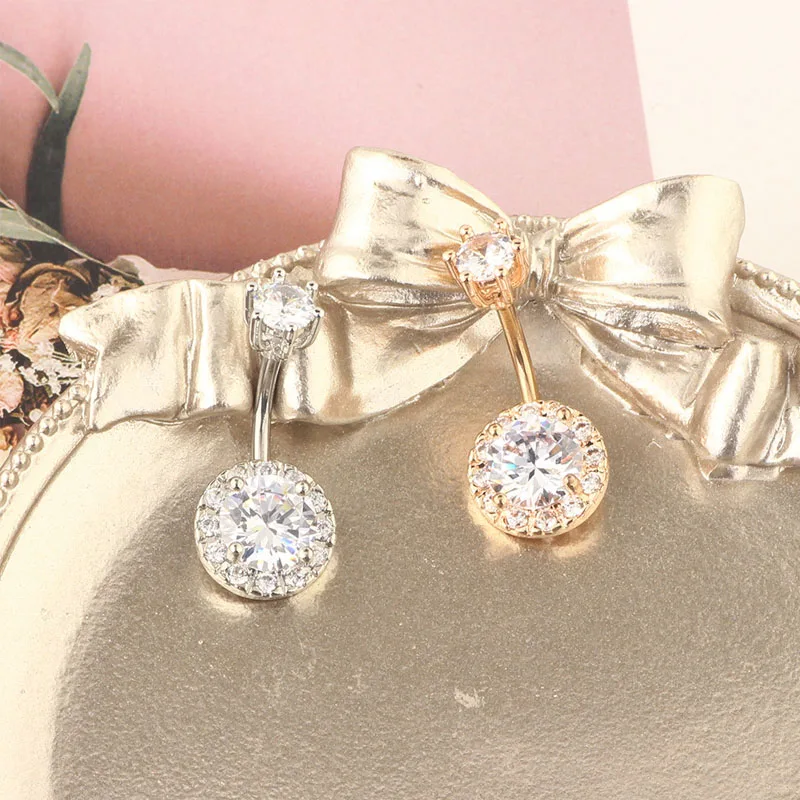 1PCS Crystal Belly Button Rings Stainless Steel Round Navel Piercing Sexy Flower Belly Rings Body Piercing Ombligo Navel Rings
1PCS Crystal Belly Button Rings Stainless Steel Round Navel Piercing Sexy Flower Belly Rings Body Piercing Ombligo Navel Rings