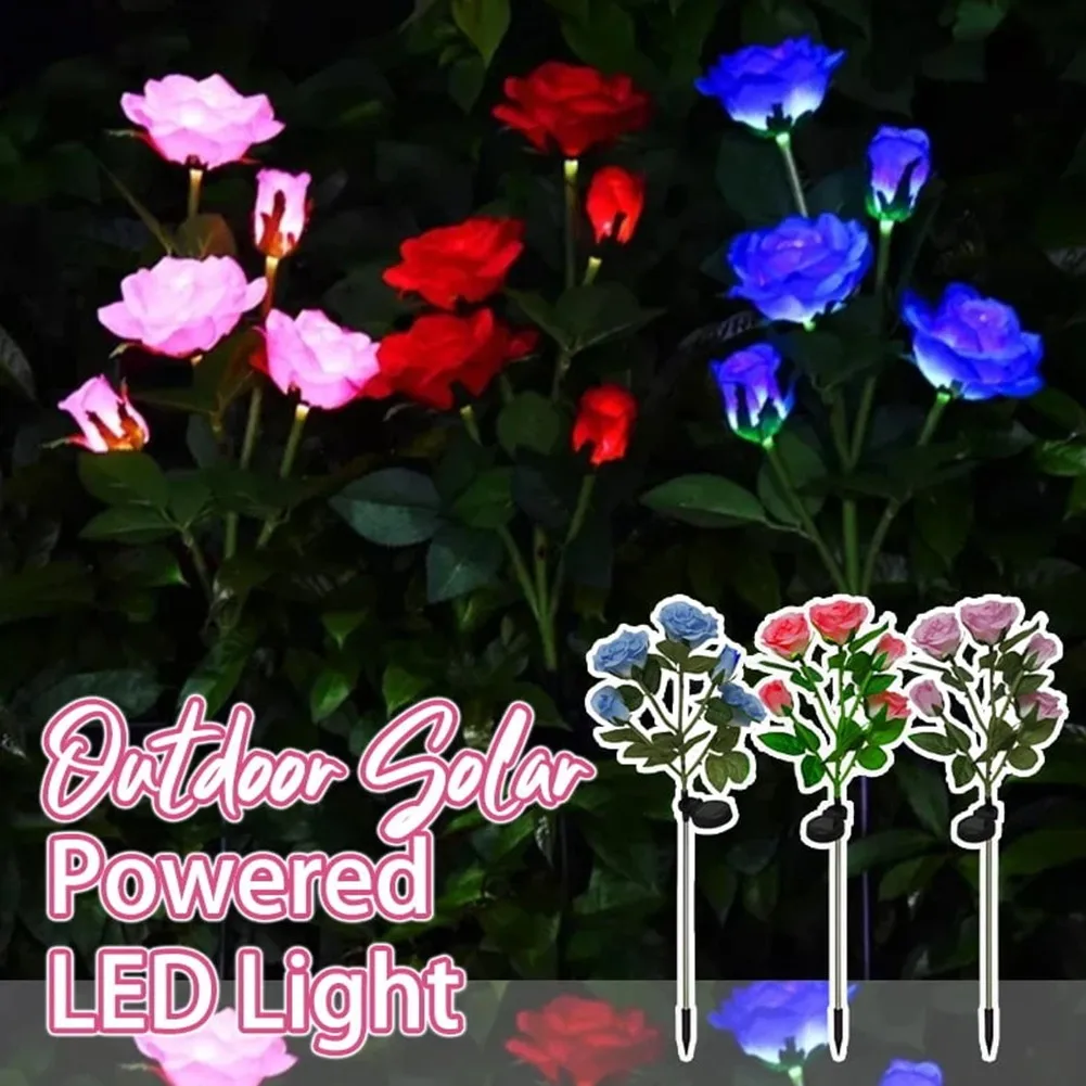 1pcs 5 LED Solar Powered Rose Flower Stake Lights Outdoor Garden Path Luminous Waterproof Lamps Outdoor Garden Decor
1pcs 5 LED Solar Powered Rose Flower Stake Lights Outdoor Garden Path Luminous Waterproof Lamps Outdoor Garden Decor