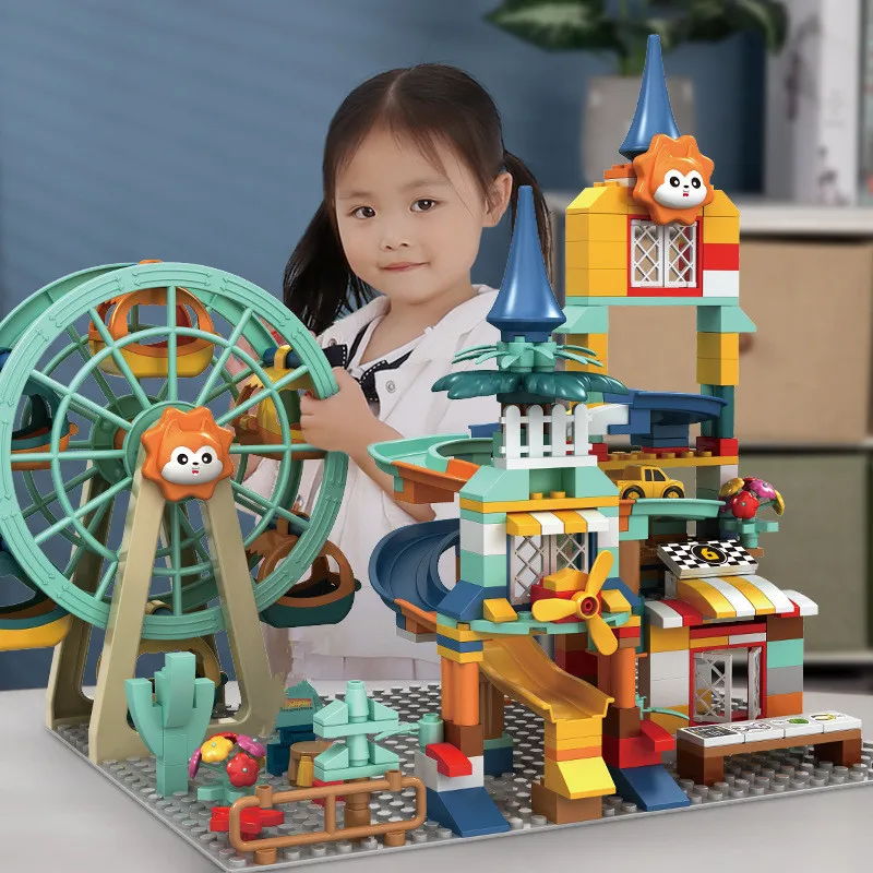 Ferris Wheel Park Building Blocks Castle Marble Race Run Toy Car Figures Friends Creative Bricks Educational Toys for Children
Ferris Wheel Park Building Blocks Castle Marble Race Run Toy Car Figures Friends Creative Bricks Educational Toys for Children
