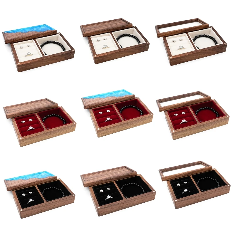 Protable Retro Wooden Jewelry Box for Ear Studs Earrings Rings Bracelet Necklace Storage Holder Display Organizer
Protable Retro Wooden Jewelry Box for Ear Studs Earrings Rings Bracelet Necklace Storage Holder Display Organizer