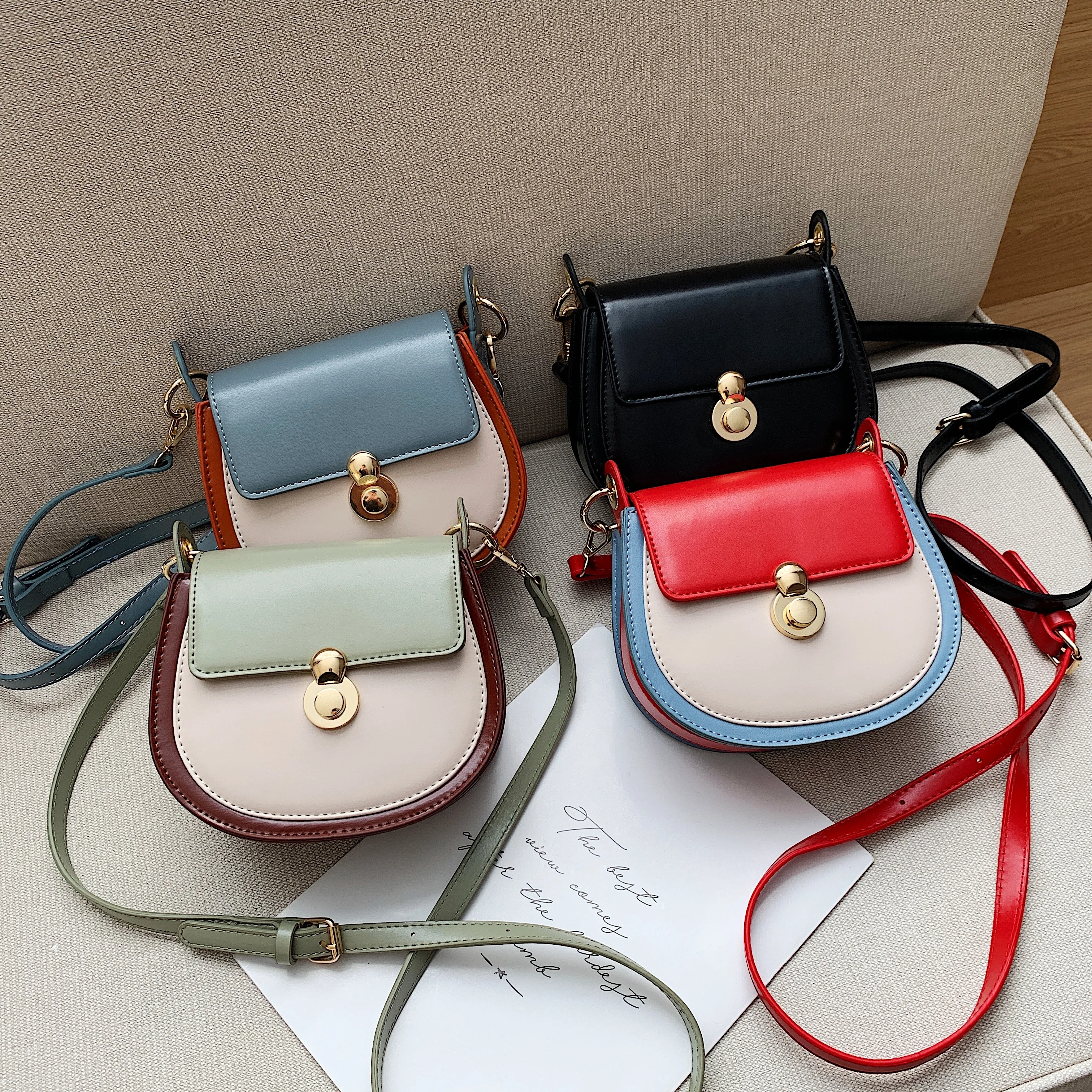 Autumn winter 2020 new ins color contrast new fashion fresh fashion single shoulder bag women's bag luxury bag
Autumn winter 2020 new ins color contrast new fashion fresh fashion single shoulder bag women's bag luxury bag