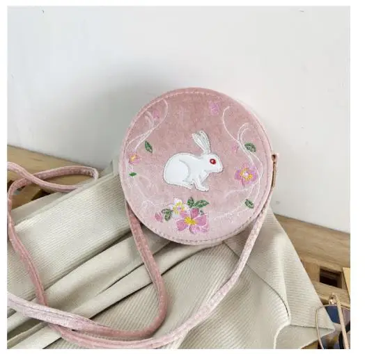 Parent-Child Shoulder Bag Cross-Body Pack, Round Floral Rabbit Holiday Travel Large Capacity Velvet Pockets
Parent-Child Shoulder Bag Cross-Body Pack, Round Floral Rabbit Holiday Travel Large Capacity Velvet Pockets