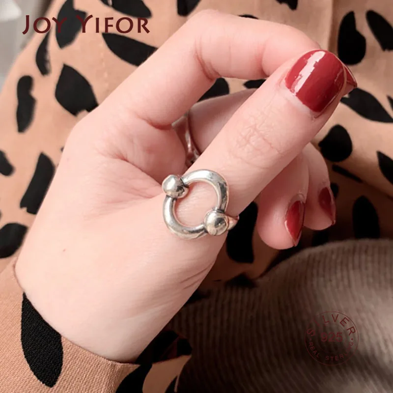 925 Sterling Silver Smooth Width Trendy Rings For Women Minimalist Round Hollow Geometric Birthday Party Jewelry Gifts
925 Sterling Silver Smooth Width Trendy Rings For Women Minimalist Round Hollow Geometric Birthday Party Jewelry Gifts