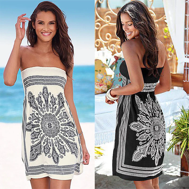 Sexy national style sleeveless dress Sexy wrap chest print sleeveless off shoulder fashion women's dress
Sexy national style sleeveless dress Sexy wrap chest print sleeveless off shoulder fashion women's dress
