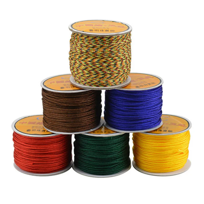 28 Color 1.5mm Nylon Cord Thread Chinese Knot Macrame Cord Bracelet Braided String DIY Tassels Beading Jewelry Making 40m/roll
28 Color 1.5mm Nylon Cord Thread Chinese Knot Macrame Cord Bracelet Braided String DIY Tassels Beading Jewelry Making 40m/roll