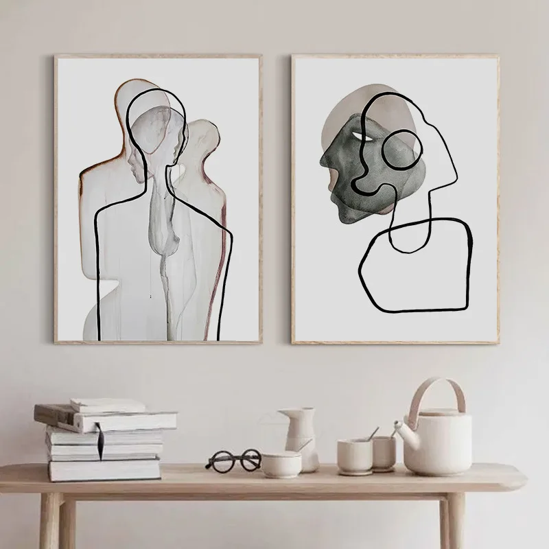 Плакат абстрактного искусства Line Face декоративные фотообои и картинки для гостиной, домашний декор
Плакат абстрактного искусства Line Face декоративные фотообои и картинки для гостиной, домашний декор