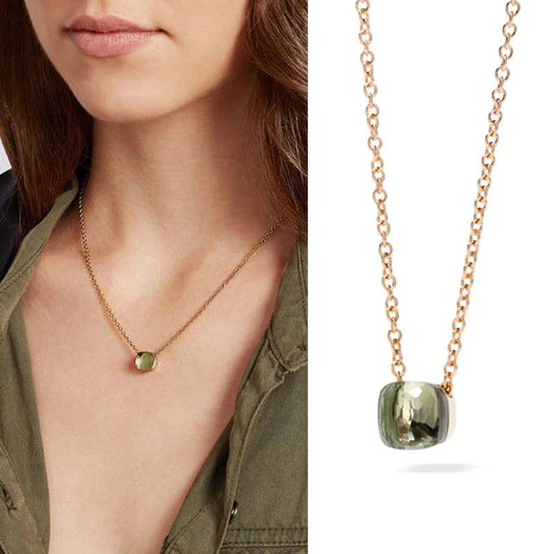 Top Quality 21 Colors Multi-Faceted Natural Crystal Gemstones Pendant Necklace Silver Gold Color Chain For Women Party Jewelry
Top Quality 21 Colors Multi-Faceted Natural Crystal Gemstones Pendant Necklace Silver Gold Color Chain For Women Party Jewelry