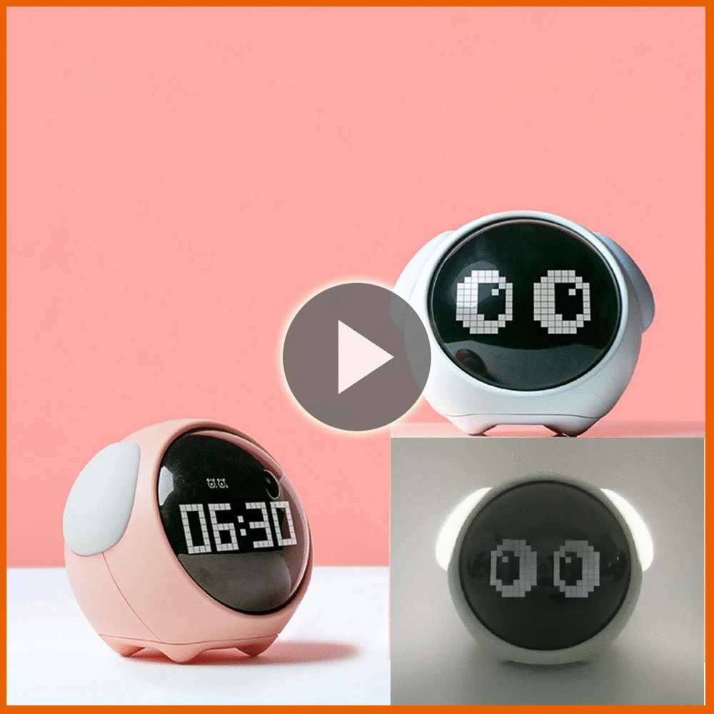 2021 New Cute Expression Alarm Clock Child Multifunctional Bedside Voice Control Night Light Snooze Chargeable Child Alarm Clock
2021 New Cute Expression Alarm Clock Child Multifunctional Bedside Voice Control Night Light Snooze Chargeable Child Alarm Clock