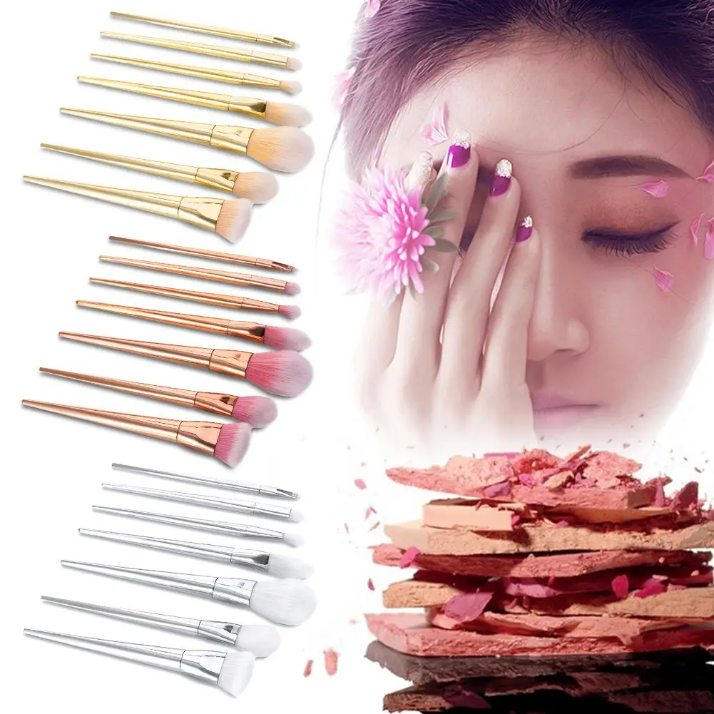 New Hot 7 Pcs Makeup Brush Set Fiber Cosmetic With Galvanized Stick And Plastic Handle Make Up Brush Cosmetics Beauty Tools
New Hot 7 Pcs Makeup Brush Set Fiber Cosmetic With Galvanized Stick And Plastic Handle Make Up Brush Cosmetics Beauty Tools