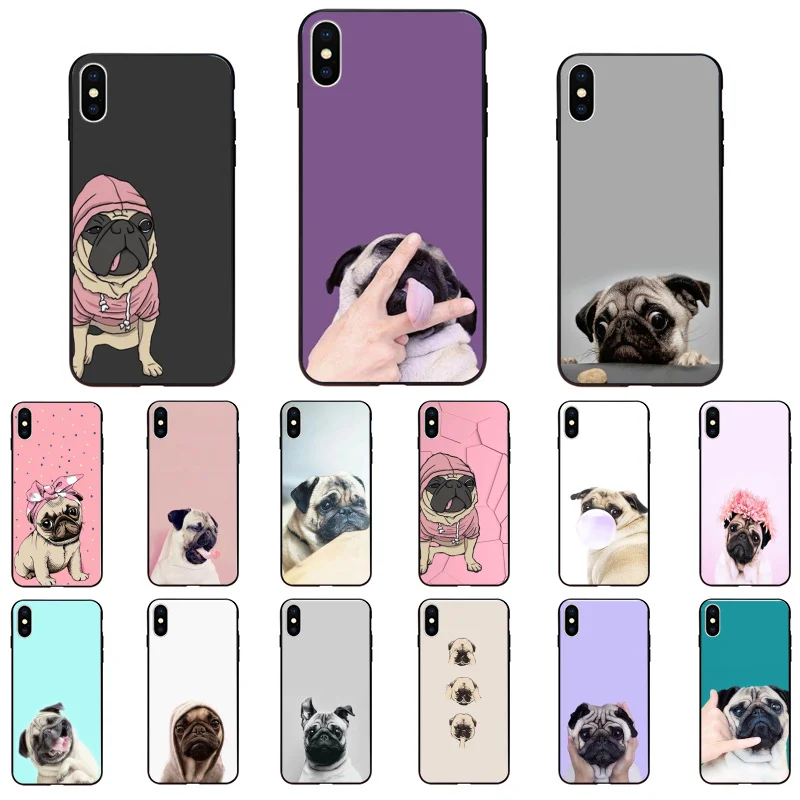Animal Cute Pug Dog Phone Case for iphone 13 12 11 Pro Max Case For iPhone XS MAX X XR SE2 8 7 Plus
Animal Cute Pug Dog Phone Case for iphone 13 12 11 Pro Max Case For iPhone XS MAX X XR SE2 8 7 Plus