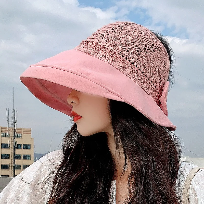 Women Summer Hollow Out Bowknot Straw Hats UV Protection Hat Outdoor Beach Breathable Sunhat Foldable Bucket Hat
Women Summer Hollow Out Bowknot Straw Hats UV Protection Hat Outdoor Beach Breathable Sunhat Foldable Bucket Hat